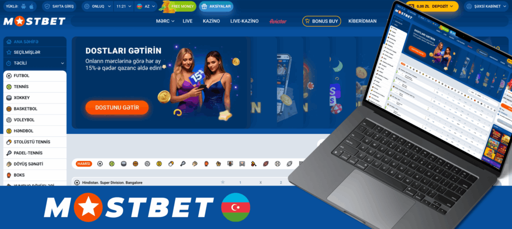 Mostbet Azərbaycanda onlayn kazino və mərclər